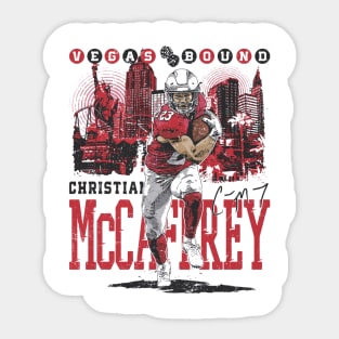 Christian McCaffrey San Francisco Vegas Bound Sticker